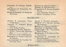 Datos sobre Masegoso en 1909