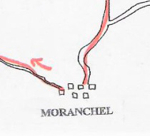 Esquema de la ruta Masegoso-Moranchel-Masegoso